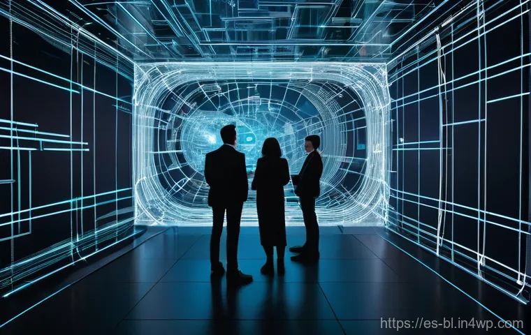 디지털 기술의 진화와 윤리 - **Prompt Title: The Double-Edged Sword of Data Privacy in a Connected World**

    **Image Prompt:**...